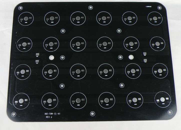 (image for) 24W 225x175mm LED High Power Rectangular Aluminum Plate 12 Series Connections 2 Parallel connections